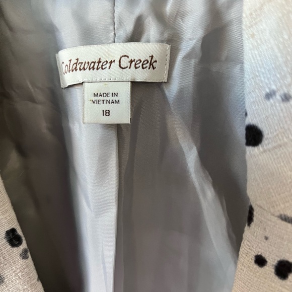 Preowned Coldwater Creek Linen Blend Blazer Women’s Size 18 - Picture 4 of 4